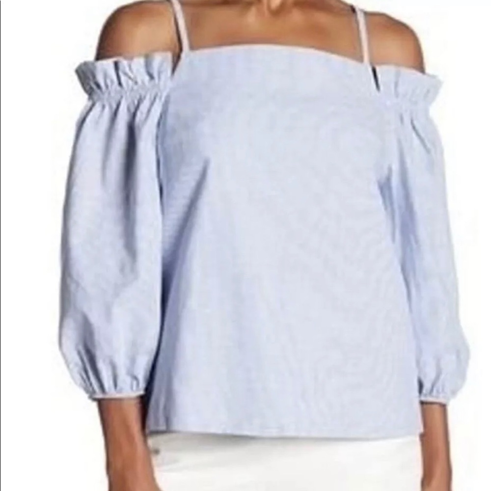 ✨ NWT THE VANITY ROOM Large blue white top